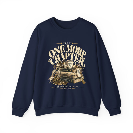 One More Chapter Crewneck Sweatshirt — Book Lover Pullover