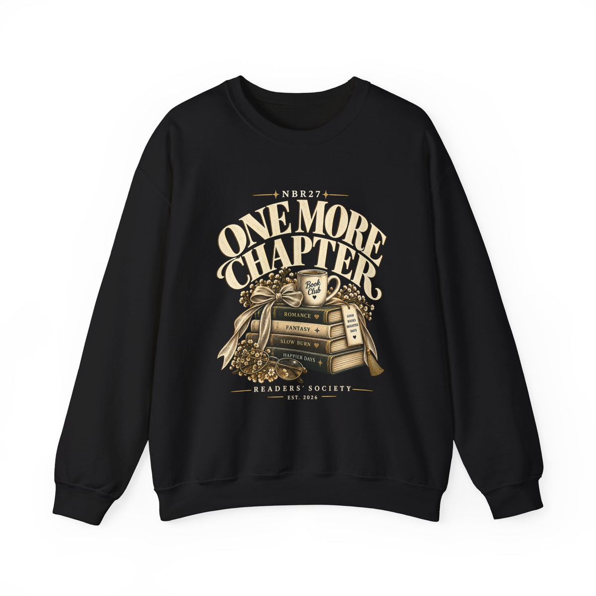 One More Chapter Crewneck Sweatshirt — Book Lover Pullover