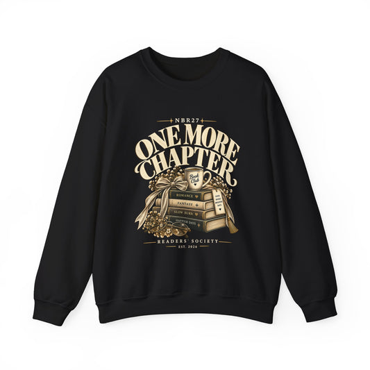 One More Chapter Crewneck Sweatshirt — Book Lover Pullover