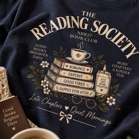 Reading Society T-Shirt — Vintage Book Club Graphic Tee