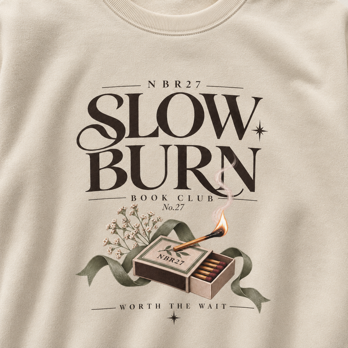 Slow Burn Book Club Sweatshirt | Romance Reader Gift